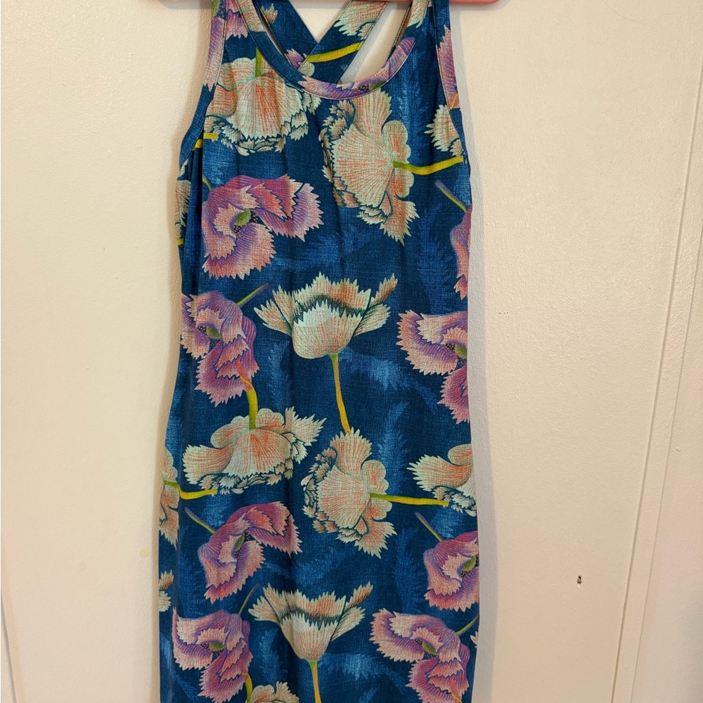 Title nine Pink and Blue Halter Mini Dress